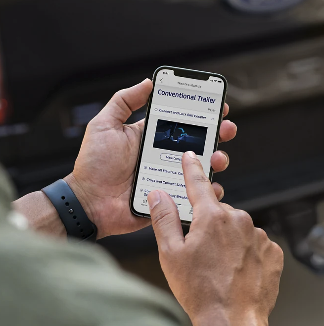 Trailer Checklist in FordPass app